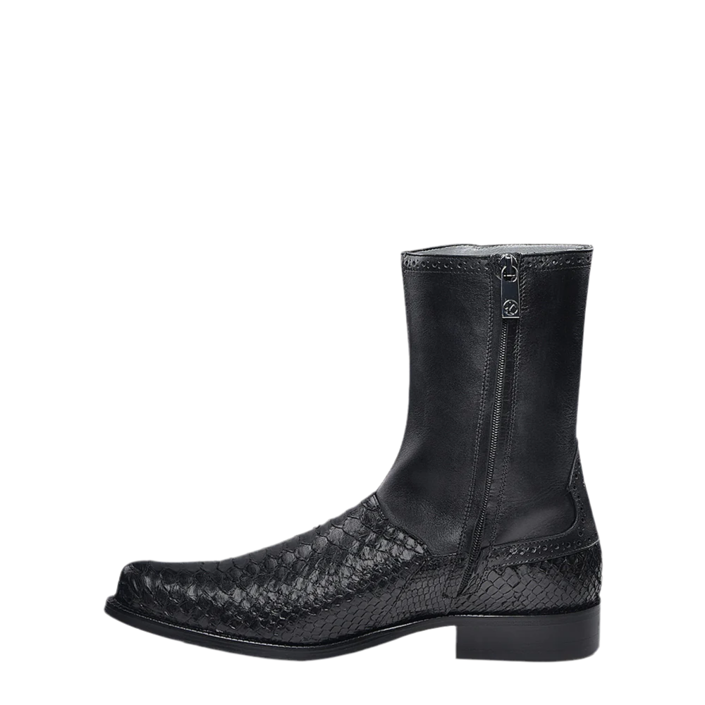 CUADRA - Exotic Boot Black Python