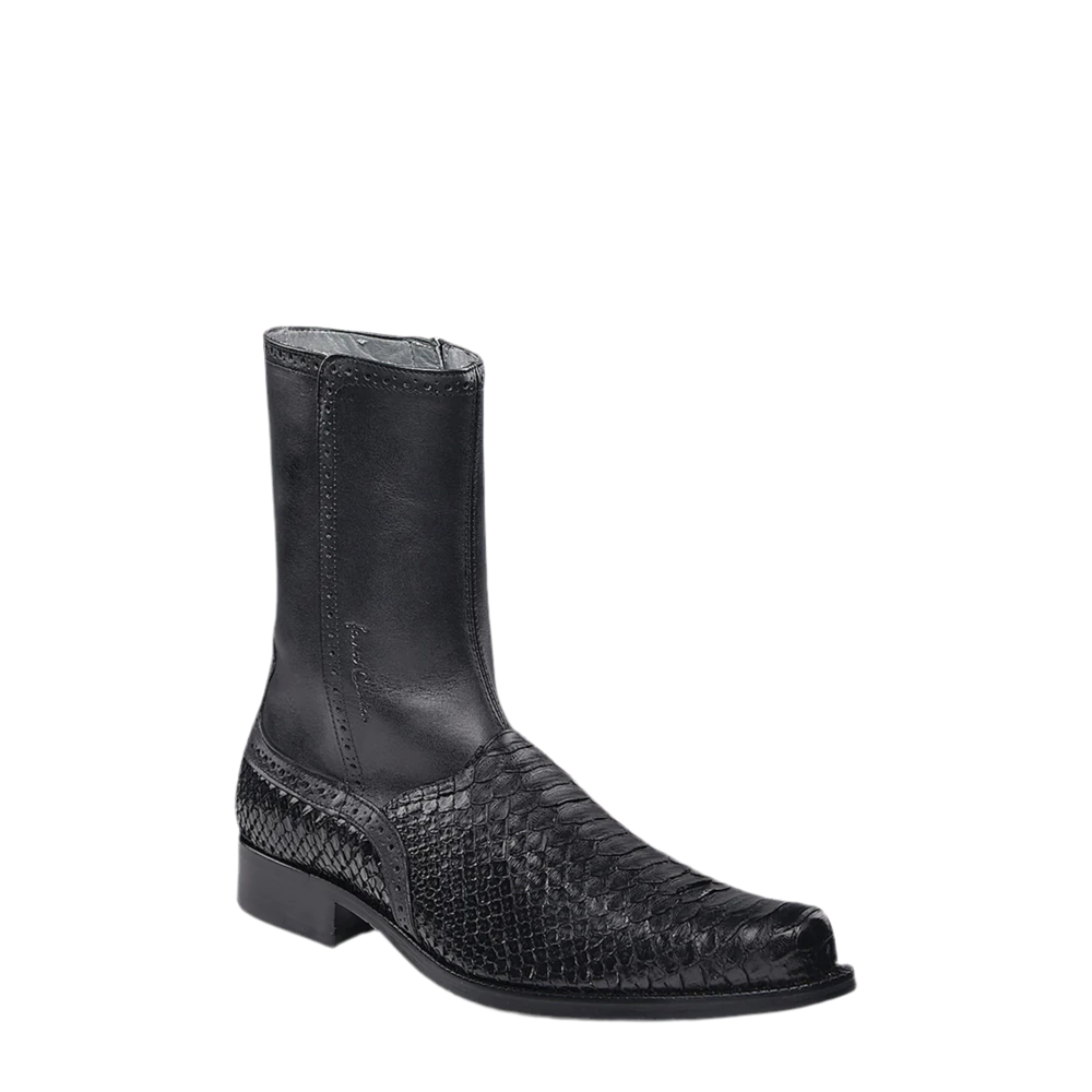 CUADRA - Exotic Boot Black Python