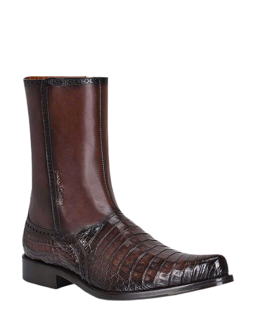 CUADRA - Exotic Boot Brown Caiman