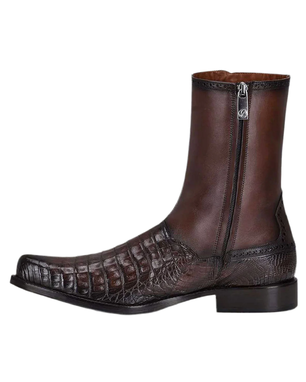 CUADRA - Exotic Boot Brown Caiman