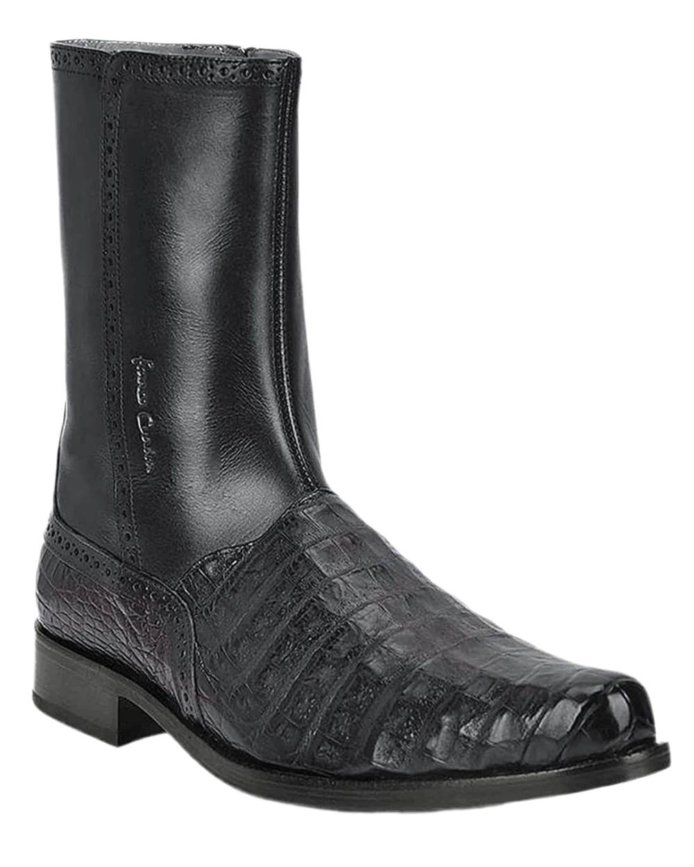 CUADRA - Exotic Boot Black Caiman