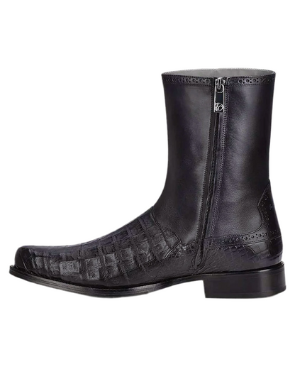 CUADRA - Exotic Boot Black Caiman