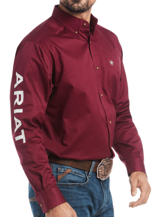 Ariat - MNS Team Logo Twill Fit Shirt